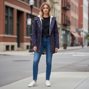 NWT Eden Society‎ x Stitch Fix Women’s Holly Hooded Cargo Jacket Sherpa lining